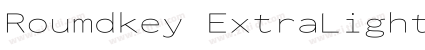 Roumdkey ExtraLightO字体转换